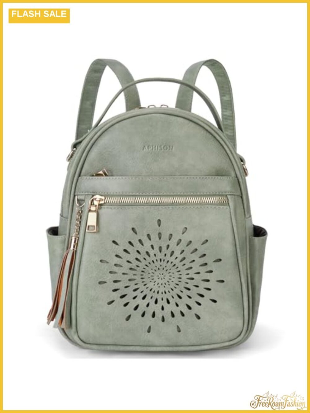 Vegan Leather Mini Backpack Purse Waterproof Convertible 3-in-1 Daypack